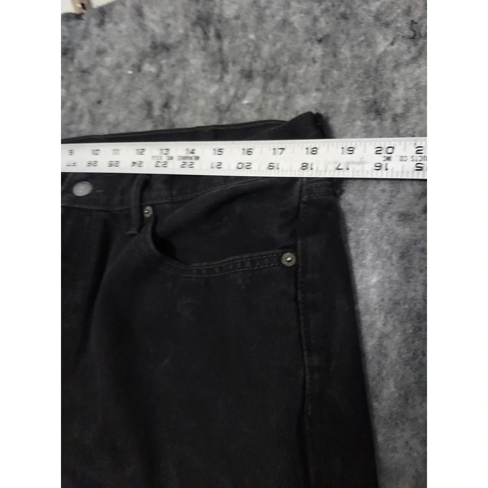 Levis‎ Jeans Mens 38x34* Black 505 Regular Fit Straight leg Denim (Actual 36x33)